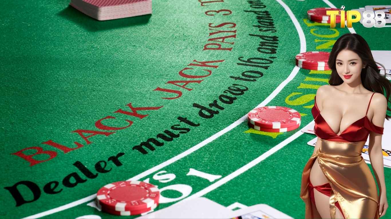 Thao tác trải nghiệm game Blackjack Tip88 Thao tác trải nghiệm game Blackjack Tip88